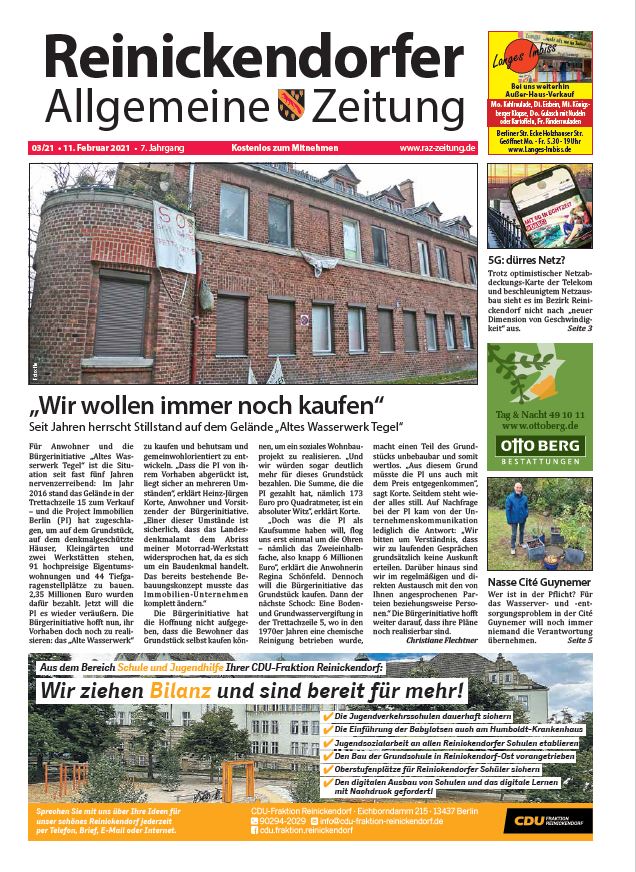 Titelbild der RAZ 03/21