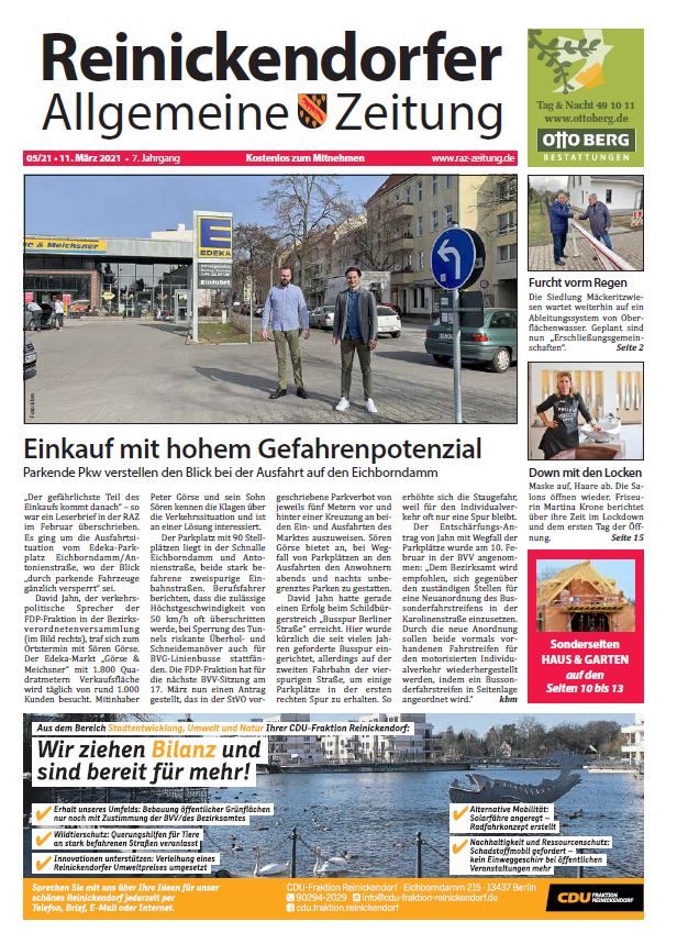 Titelbild der RAZ 05/21